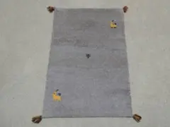 85×60cm ギャッベ 手織り 民族ギャッベ 玄関マット アクセントラグ