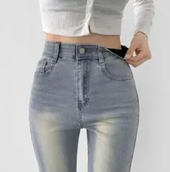 DHOLIC 新品タグ付　サイズS 丈ロング　シークレットゴムストレートフレア