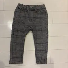 80チェック柄ウエストゴムパンツ