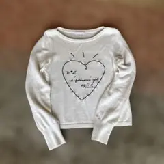 TO* b. agnès l. ホワイト長袖ニット