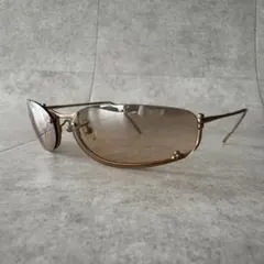 PRADA プラダ サングラス リムレス ブラウン SPR80G シルバー金具