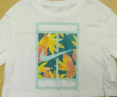 Nikeナイキ花柄プリントクロップドTシャツスポーツウエア