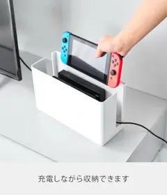10%オフ！山崎実業☆蓋付きゲーム機器収納ケースのサムネイル
