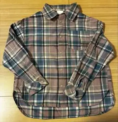 BREEZE チェック柄 長袖シャツ 130