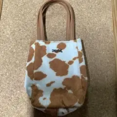 X-girl 牛柄ショルダーバッグ（ショルダーベルト欠品の為格安出品）