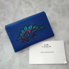 新品　COACH　レキシー　コインケース 恐竜　ステギー　ステゴサウルス　レザー