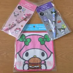 最安値モスバーガー　マイメロクロミコラボ　ボールペン　ミニタオルセット　サンリオ