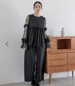 ローリーズファーム　ベルトオールインワンセット　ブラック オケージョン