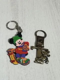 レトロ☆ミッキーマウス キーホルダー セット