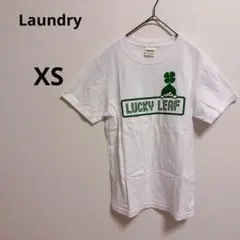 ランドリー　カジュアル 半袖Tシャツ ホワイト ロゴプリント　コットン　シンプルのサムネイル