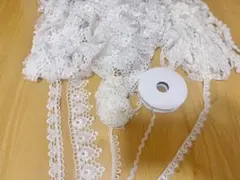 レース リボン DIY手芸 服装素材 ギフト飾り 装飾材料　5種セット40m以上