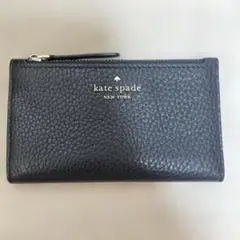kate spade ブラックレザー カードケース