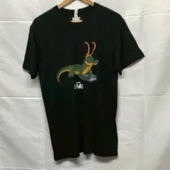 マーベル　アリゲーターロキ　Tシャツ　半袖　古着　アメコミ　黒　M わに