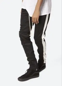 最安値 mnml ブラック トラックパンツ M