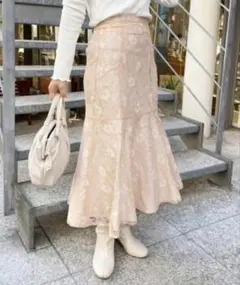 NICE CLAUP レースマーメイドスカート