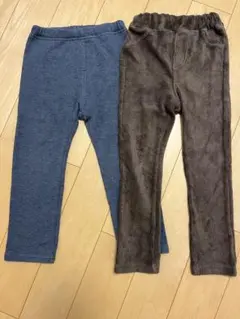 ズボン 100 セット 長ズボン パンツ キッズ 冬 裏起毛 コーデュロイ