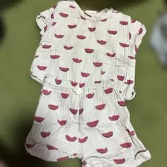 petit main スイカ柄 上下セット 70