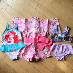 甚平 水着  3点セット ♡ 女の子 ディズニー