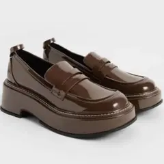 プラットフォーム ペニーローファー （DarkBrown）ブラウン 厚底