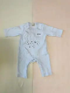 petit main ライトブルー ロンパース