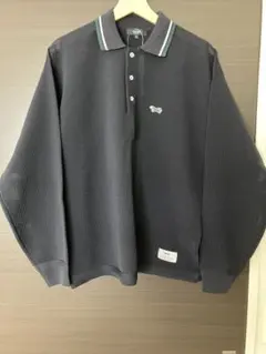BEAMS F】 ニットポロセーター 半袖 ネイビー スリムフィット F749 