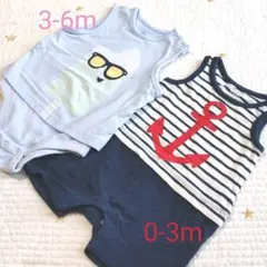 baby GAP　ロンパース　2点セット　ベビー　タンクトップ