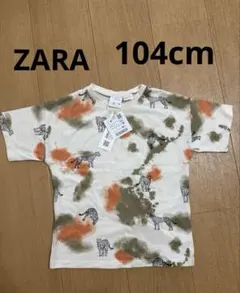 新品 タグ付き　ZARA ザラ　キッズ チーター柄 Tシャツ 104cmのサムネイル