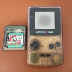 【おまけ付き】【ジャンク品】ゲームボーイカラー 本体 クリアパープル