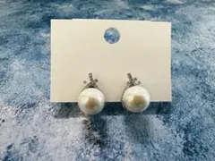 イヤリング　ハンドメイド パール 上品 おしゃれ