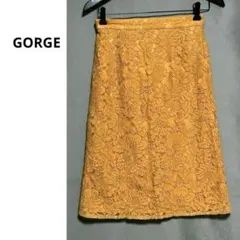【ゴージ】GORGE 総レース　タイトスカート　Mサイズ　ひざ丈のサムネイル