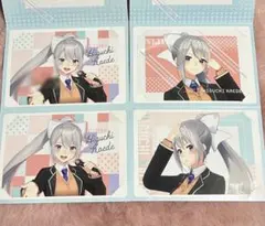 にじさんじ 箔押し複製サイン付き ブロマイド樋口楓 4点セット