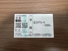 第42回 マイルCS 単勝 ガイアフォース 勝馬投票券 5000円のサムネイル