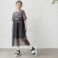 グローバルワーク キッズ チュールキャミセットTEEワンピース　120cm