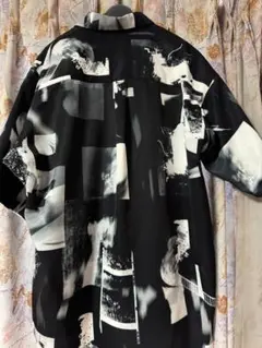 HAREコラージュフォトプリントシャツ　ブラック　S