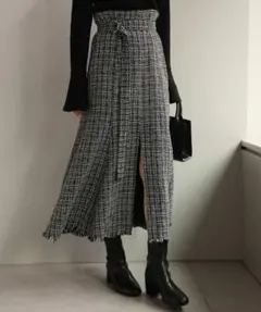 【NICE CLAUP】フロントスリットマーメイドスカート