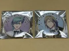 うたプリ タブナイ アニメイトカフェ 缶バッジ 箔押しレア 藍 カミュ