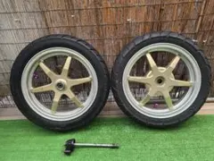 cb400sf nc31 前後ホイールセット メッキ - メルカリ