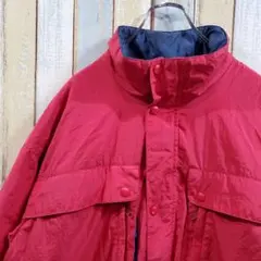 6-381☆エルエルビーン☆中綿入りマウンテンジャケット☆内側チェック☆L相当