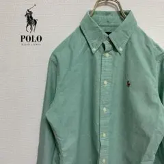 A203◎RALPH LAUREN メンズ　長袖BDシャツ　S D4X3