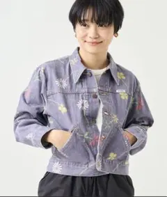 Wrangler×フリークスストア　花柄デニムジャケット