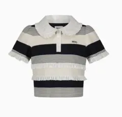 新品未使用タグ付き　bibiy. JAMIE FRILL TOP Bibiy. JAMIE FRILL TOP NAVY 完売品 - メルカリ