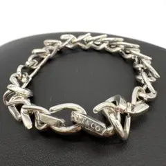 美品 Tiffany フォージ ラージリンク ブレスレット いぶし加工 XXL