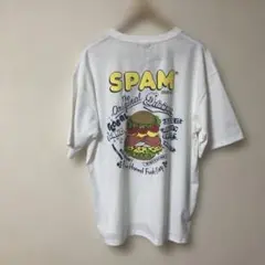 新品　大きいサイズ　SPAM Tシャツ　半袖　ホワイト サイズ4L