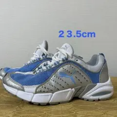 PUMA（プーマ）レディース用　23.5cm 室内使用品　メッシュ　水色／銀／白