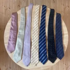 ROSSONA ネクタイ7本セット まとめ売り ビジネス用 美品多め