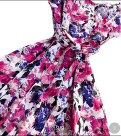 ♥️ローラアシュレイ　麻　ワンピース　美品