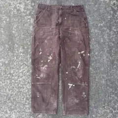 h*n様 【雰囲気抜群】00s Carhartt ダブルニー B01 BLK 黒 - メルカリ