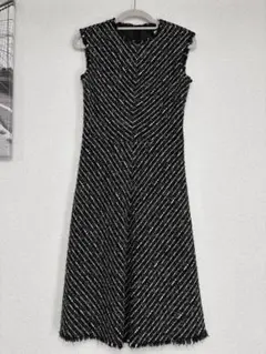 EPOCA エポカ　ドレス　ワンピース　ツイード　ブラック　ノースリーブ