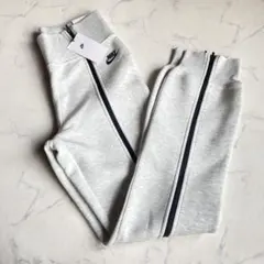 タグ付き Nike グレー ジップパンツ M ジャージ パンツ ハイウエスト