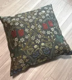 クッションカバー　モリス　ブラックソーン柄　川島セルコン　45×45